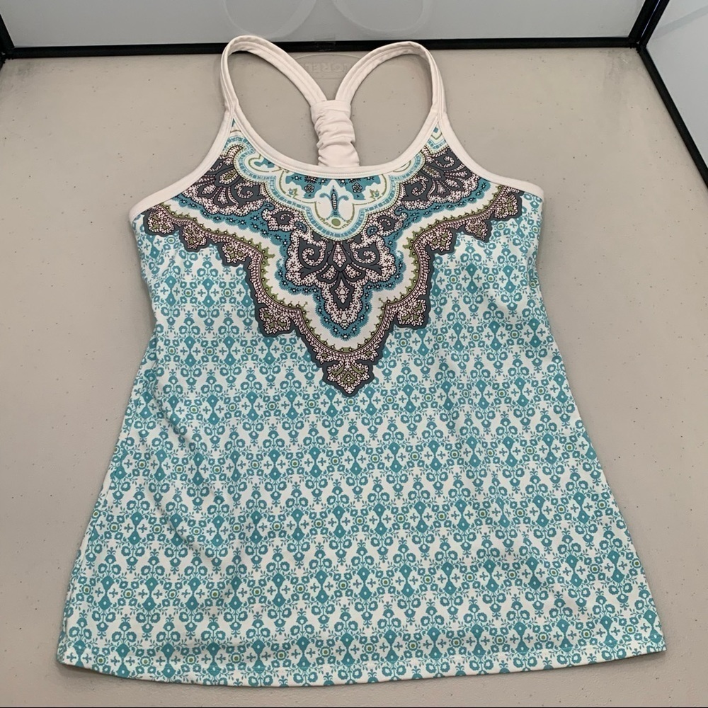 Athleta Patterned Workout Tank Top With Built In … - image 3